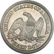 ½ Dollar "Seated Liberty Half Dollar" (with date arrows) - Reverse