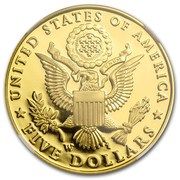 5 Dollars (Bald Eagle Recovery and National Emblem) - Reverse