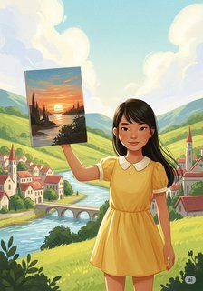 Lila’s Big Leap daily life story for 7-12 years children in English featuring warm themes