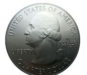 ¼ Dollar "Washington Quarter" (Olympic National Park - Silver 5 oz Bullion) - Obverse