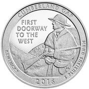 ¼ Dollar "Washington Quarter" (Cumberland Gap National Park - Silver 5 oz Bullion) - Reverse