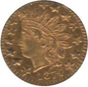 ¼ Dollar - California Gold (Round) - Obverse