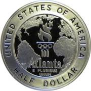 ½ Dollar (Atlanta Olympics - Baseball) - Reverse