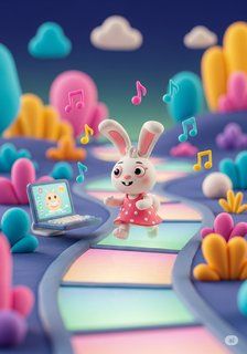 Clara’s Online Adventure educational story for 3-6 years children in English featuring warm themes