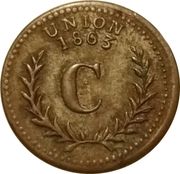 Token - Charnley saloon (Providence) - Reverse