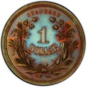 1 Dollar "1871 Dollar" (Pattern; copper) - Reverse