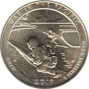 ¼ Dollar "Washington Quarter" (War in the Pacific National Historical Park, Guam) - Reverse