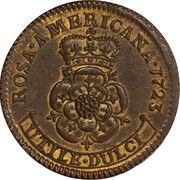 1 Penny - Rosa Americana - Reverse