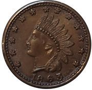 Civil War Token - Scovill's Military Display (F-82/352A) - Obverse
