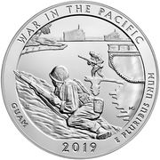 ¼ Dollar "Washington Quarter" (War in the Pacific National Historical Park, Guam - Silver 5 oz Bullion) - Reverse