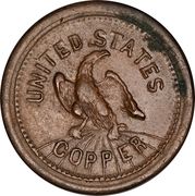 Civil War Patriotic Token - United States Copper - Reverse