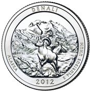 ¼ Dollar "Washington Quarter" (Denali National Park and Preserve, Alaska - Silver Proof) - Reverse