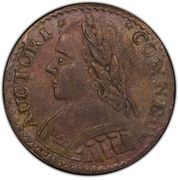 ½ Penny - Copper "Mailed Bust Left" - Obverse