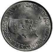 ½ Dollar (Washington-Carver) - Reverse