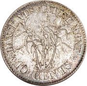 10 Cents - Christian IX - Reverse