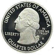 ¼ Dollar "Washington Quarter" (Theodore Roosevelt National Park, North Dakota - Silver Proof) - Obverse