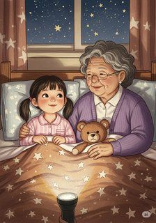 露露的过夜大冒险 daily life story for 3-6 years children in Chinese featuring warm themes
