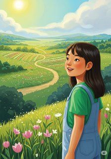 Elara's Green Spark educational story for 7-12 years children in English featuring inspiring themes