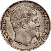 3 Cents - Frederik VII - Obverse