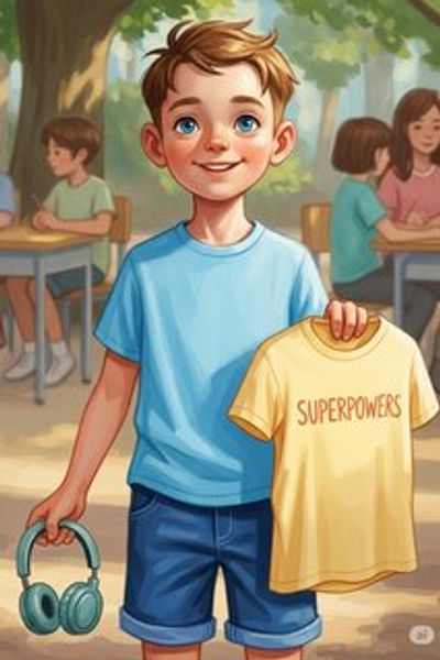 Leo's Super Senses educational story for 3-6 years children in English featuring warm themes