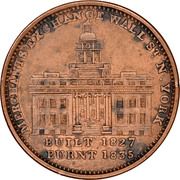 Hard Times Token - Merchants Exchange, old (New York, NY) - Obverse