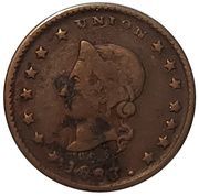 Civil War Token - Moses Weaver (Lena, Illinois) - Obverse