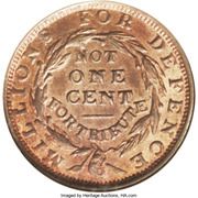Cent - Hard Times Token - Millions For Defence (Not For One Cent) - Reverse