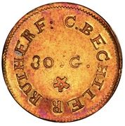 1 Dollar - C. Bechtler - Reverse