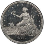 20 Cents "1875⅕ Dollar" (Pattern; aluminium) - Obverse