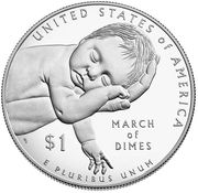 1 Dollar (March of Dimes) - Reverse