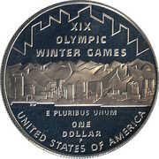 1 Dollar (Salt Lake City Olympic Games) - Reverse