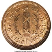 Token - United We Stand Civil War (Idian Head) - Reverse