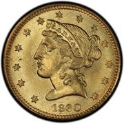 5 Dollars - Clark, Gruber and Co. - Obverse