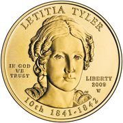 10 Dollars (Letitia Tyler; Bullion Coinage) - Obverse