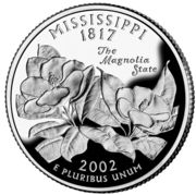¼ Dollar "Washington Quarter" (Mississippi - Silver Proof) - Reverse