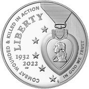 1 Dollar (National Purple Heart Hall of Honor) - Obverse