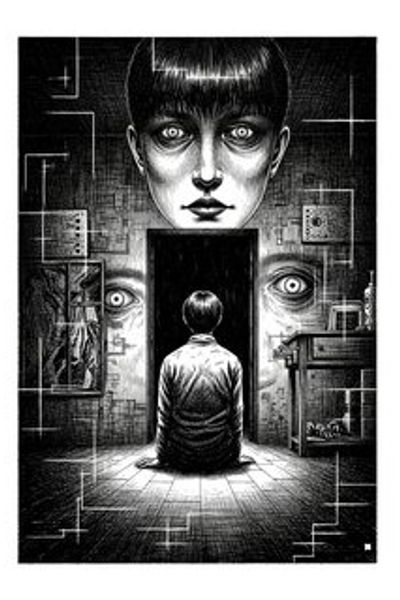 偽りの世界 sci-fi story for 13-18 years children in Japanese featuring tense themes