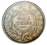 1 Cent (Millions For Defence, Not One Cent For Tribute) - Reverse