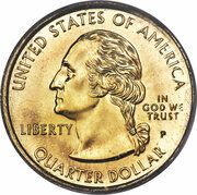 ¼ Dollar "Washington Quarter" (Delaware; Pattern) - Obverse