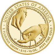 10 Dollars (Ida McKinley; Bullion Coinage) - Reverse