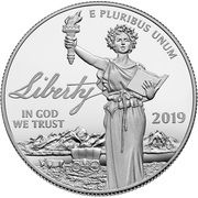 100 Dollars "American Platinum Eagle" (Bullion Coinage) - Obverse