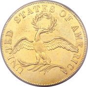10 Dollars (Liberty Cap / Small Eagle) - Reverse