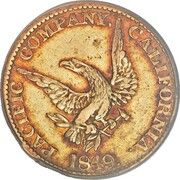 5 Dollars (Pacific Company) - Obverse