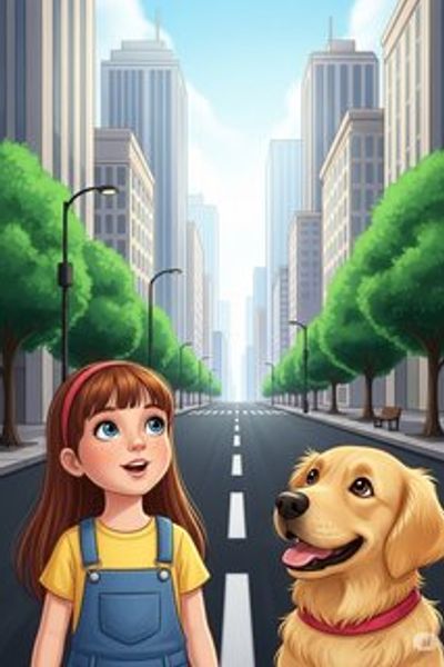 Mia and the City of Smiles daily life story for 7-12 years children in English featuring warm themes