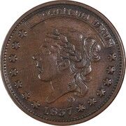 Hard Times Token - Liberty / Not One Cent - Obverse
