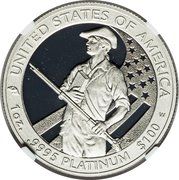 100 Dollars "American Platinum Eagle" (Bullion Coinage) - Reverse