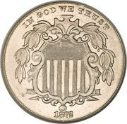 5 Cents "Shield Nickel" (without rays) - Obverse