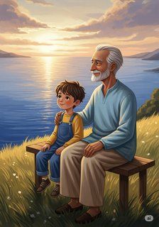 Art and the Artist educational story for 7-12 years children in English featuring warm themes