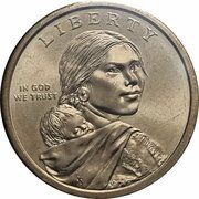 1 Dollar "Native American Dollar" (Treaty With the Delawares) - Obverse