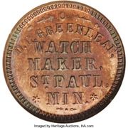 D.C. Greenleaf Watchmaker (St. Paul, Minnesota) - Obverse